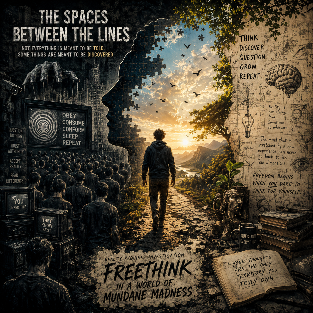 THE SPACES BETWEEN THE LINES