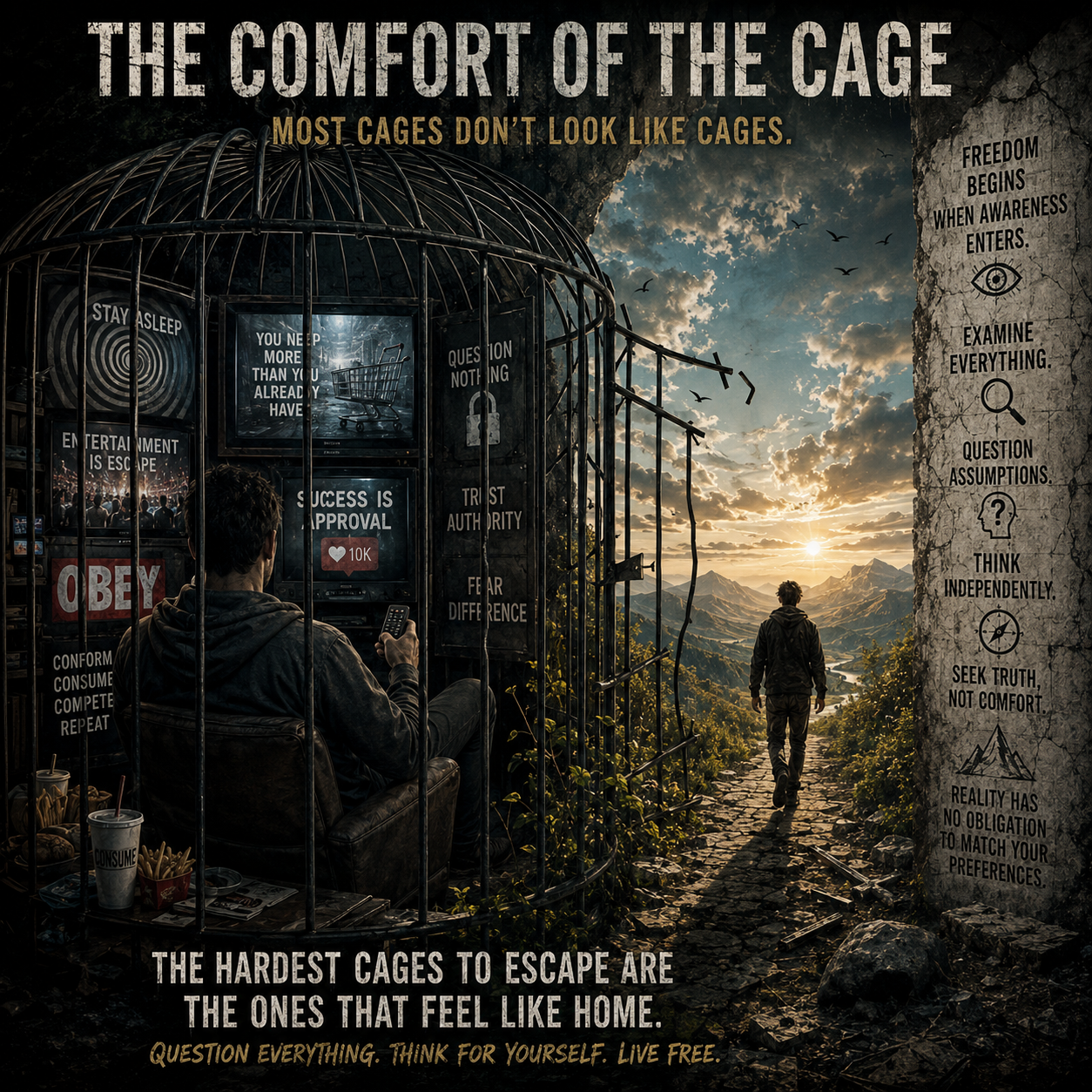 THE COMFORT OF THE CAGE